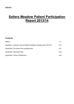 Patient Participation Group