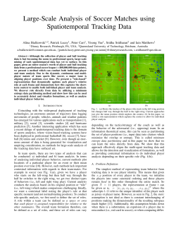 Large-Scale Analysis of Soccer Matches using