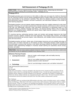 2.5 Misha - HS - DevRdg - Induction Standard Self Assessment