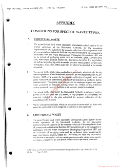 1 ni) 1.) s`i`r la l waste b. - Environmental Protection Agency, Ireland