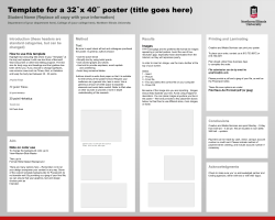 Poster Template - Northern Illinois University