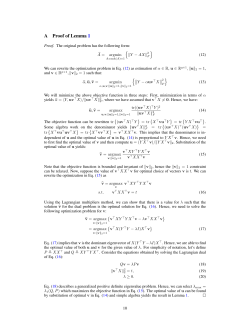 A Proof of Lemma 1