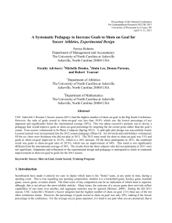 Development of a Training Program to Increase Goals Scored to