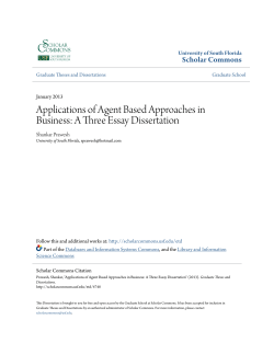 Applications of Agent Based Approaches in Business: A Three