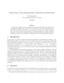 Simple Linear Time Approximation Algorithm for Betweenness
