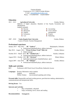 Professional experience