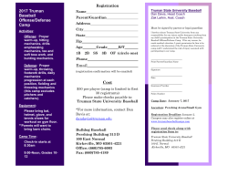 2017 Truman Baseball Offense/Defense Camp Email Cost