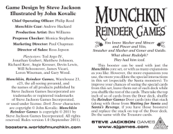 Game Design by Steve Jackson Illustrated by John Kovalic