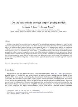 On the relationship between airport pricing models