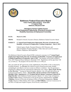 Baltimore Federal Executive Board Fallon Federal Office Building