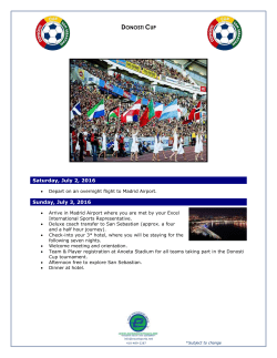 Saturday, July 2, 2016 - International Soccer Tours