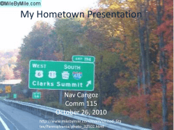 My Hometown Presentation