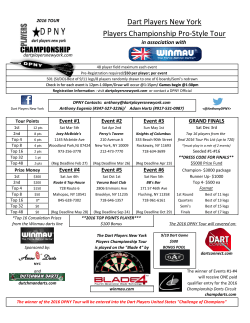 Dart Players New York Players Championship Pro