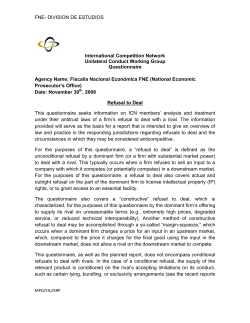 FNE- DIVISION DE ESTUDIOS International Competition Network