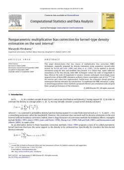 Nonparametric Multiplicative Bias Correction for Kernel