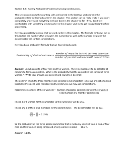 Section 4.9: Solving Probability Problems by Using