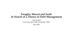 Faraglia, Marcet and Scott: In Search of a Theory of Debt Management