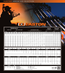HUNTING ARROW SIZE SElEctIOn