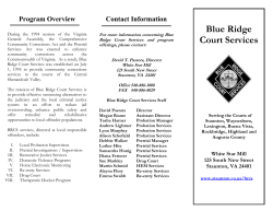 Blue Ridge Court Services Brochure