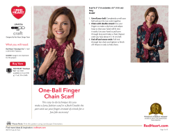 One-Ball Finger Chain Scarf