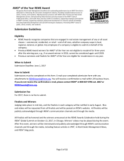 AMO of the Year - Institute of Real Estate Management