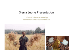 PPT - Coalition for African Rice Development