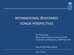How do donors provide assistance?