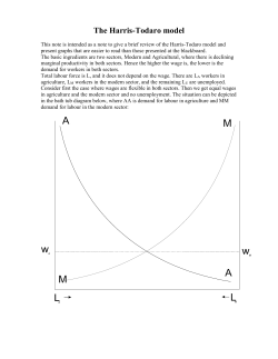 The Harris-Todaro model