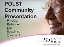 What is POLST?