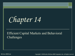 Corporate Financing Decisions and Market Efficiency