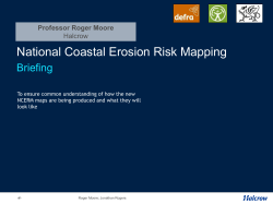 Making Space for Water &ndash; HA4b National Coastal Erosion Risk