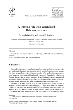 A learning rule with generalized Hebbian synapses