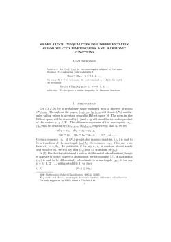 SHARP LLOGL INEQUALITIES FOR DIFFERENTIALLY