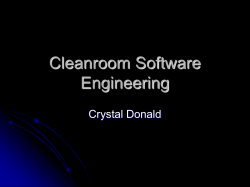 Cleanroom Software Engineering