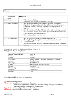 Scientific method