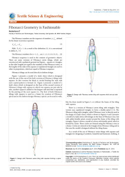Fibonacci Geometry is Fashionable