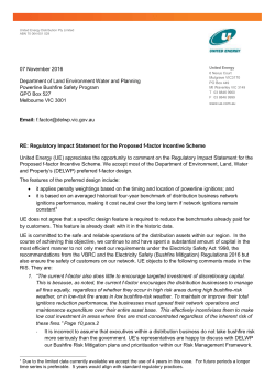 Submission by United Energy