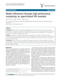 Model refinement through high-performance computing: an agent
