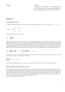 Appendix 1 - Oikos Journal