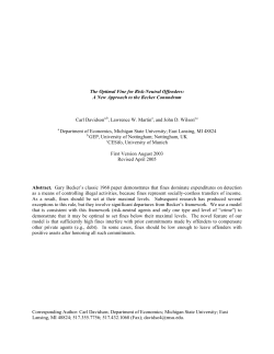 The Optimal Fine for Risk-Neutral Offenders