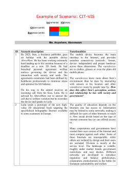 Example of Scenario: CIT-VIS