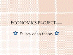 Fallacy of an Theory