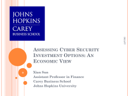 Assessing Cyber Security Investment Options