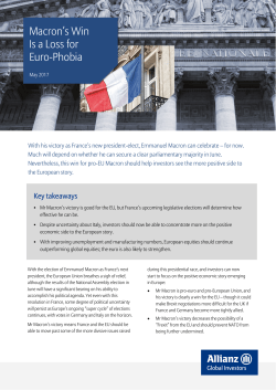 Macron`s Win Is a Loss for Euro-Phobia
