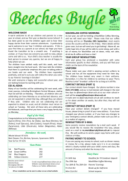 Pupil of the Week Attendance this week Team Points Diary Dates