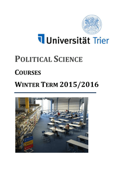 (1 October 2015 - 31 March 2016) ERASMUS Coordinator Jun.