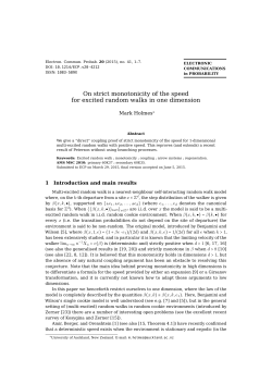 On strict monotonicity of the speed for excited random walks in one