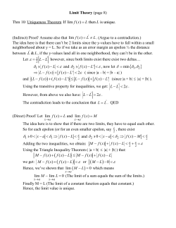 Limit Theory (page 5)