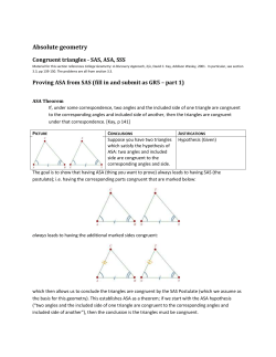 Proof of ASA from SAS (Word)