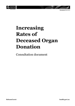 Increasing Rates of Deceased Organ Donation